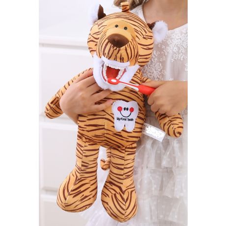 Dental Hygiene Demo Puppet Tiger small