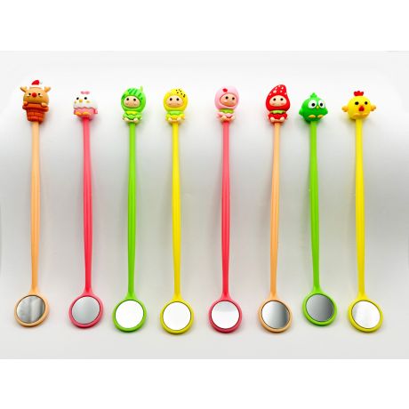 Mouth mirror with fun figures (40 pcs)