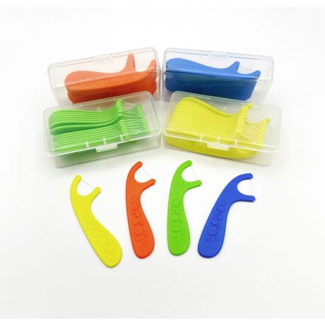 Dental floss holder bubblegum-flavoured (24 pcs)